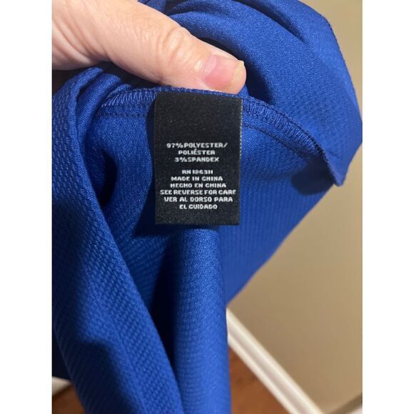 Ronni Nicole Saphire Blue White and Black color block dress - Picture 4 of 11